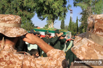 مراسم استقبال از پیکر سردار شهید غیب پرور