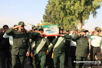 مراسم استقبال از پیکر سردار شهید غیب پرور
