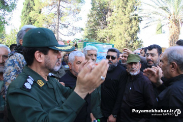 مراسم استقبال از پیکر سردار شهید غیب پرور