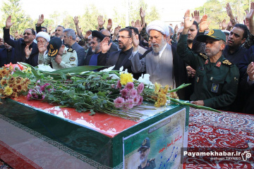مراسم استقبال از پیکر سردار شهید غیب پرور