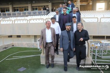 آماده سازی ورزشگاه پارس شیراز - بازدید استاندار