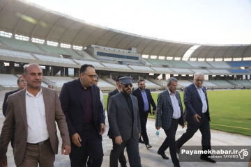 آماده سازی ورزشگاه پارس شیراز - بازدید استاندار