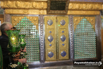 مراسم غبارروبی حرم مطهر حضرت سید علاالدین حسین (ع)
