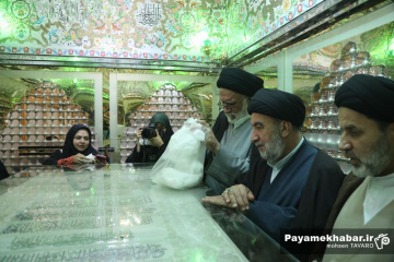 مراسم غبارروبی حرم مطهر حضرت سید علاالدین حسین (ع)