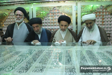 مراسم غبارروبی حرم مطهر حضرت سید علاالدین حسین (ع)