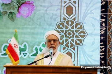 جشن هفته وحدت در شیراز - خواجوی، امام جمعه اهل سنت شیراز