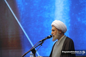 گردهمایی فاطمیون، تجمع رؤسا، مداحان و مسئولان هیات‌های مذهبی و مواکب شهر شیراز - آیت الله لطف الله دژکام