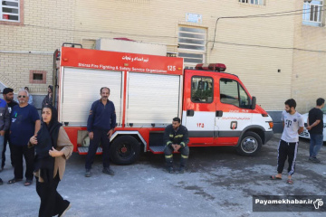 انفجار لحظه‌ای در یک منزل ۲ طبقه در میانرود شیراز