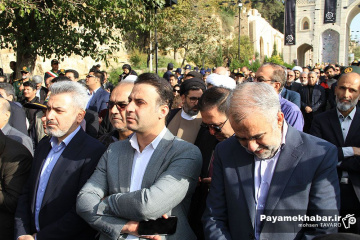 مراسم استقبال از پیکر شهدای گمنام سال های دفاع مقدس در شیراز