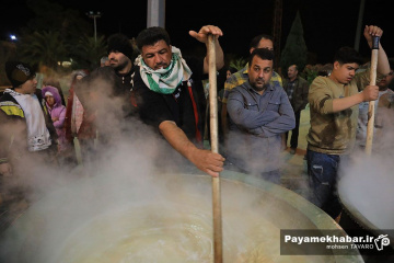 مراسم سمنی پزان در حرم مطهر حضرت سید علاالدین حسین (ع)