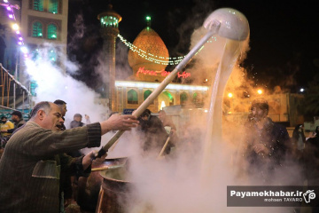 مراسم سمنی پزان در حرم مطهر حضرت سید علاالدین حسین (ع)
