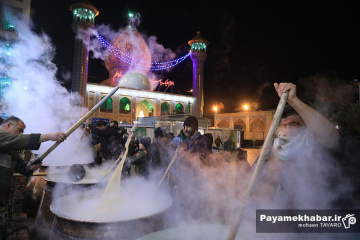 مراسم سمنی پزان در حرم مطهر حضرت سید علاالدین حسین (ع)