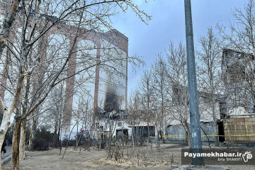آتش سوزی در بازار جنت آباد تهران