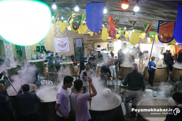 طبخ سمنی شیرازی در مسجد الرقیه (س) شیراز