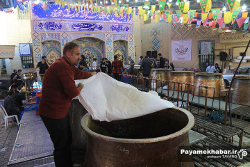 طبخ سمنی شیرازی در مسجد الرقیه (س) شیراز