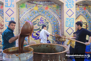 طبخ سمنی شیرازی در مسجد الرقیه (س) شیراز