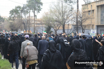 راهپیمایی مردم شیراز در محکومیت حملات صهیونی آمریکایی و به شهادت رساندن رهبر معظم انقلاب
