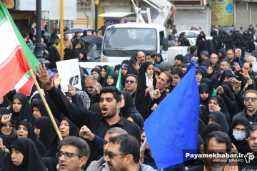 راهپیمایی مردم شیراز در محکومیت حملات صهیونی آمریکایی و به شهادت رساندن رهبر معظم انقلاب