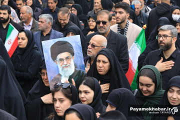 راهپیمایی مردم شیراز در محکومیت حملات صهیونی آمریکایی و به شهادت رساندن رهبر معظم انقلاب