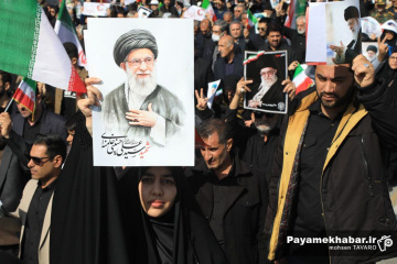 تشییع پیکر شهدای حملات آمریکایی صهیونی در شیراز