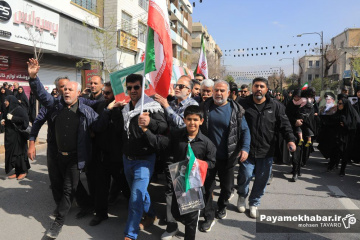تشییع پیکر شهدای حملات آمریکایی صهیونی در شیراز