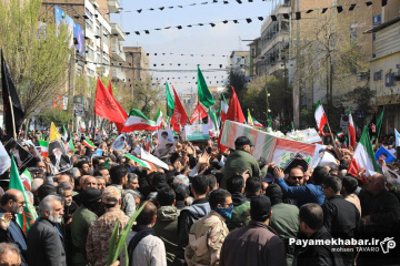تشییع پیکر شهدای حملات آمریکایی صهیونی در شیراز