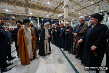 مراسم بزرگداشت شهادت مقام معظم رهبری در حرم مطهر علوی