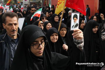 مراسم تشییع ۲۰ شهید حملات صهیونی - آمریکایی در شیراز