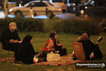 مراسم احیای شب نوزدهم ماه مبارک رمضان در میدان معلم شیراز