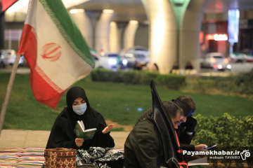 مراسم احیای شب نوزدهم ماه مبارک رمضان در میدان معلم شیراز