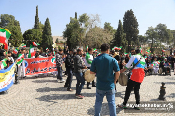 تجمع ورزشکاران فارس در محکومیت حملات آمریکایی - صهیونی