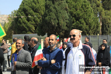 تجمع ورزشکاران فارس در محکومیت حملات آمریکایی - صهیونی