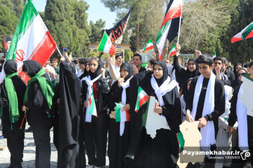 تجمع ورزشکاران فارس در محکومیت حملات آمریکایی - صهیونی