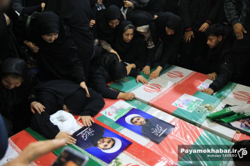 تشییع پیکر پنج شهید در شیراز