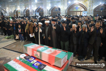 تشییع پیکر پنج شهید در شیراز