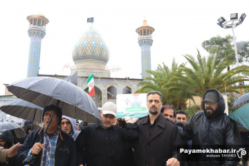 تشییع پیکر پنج شهید در شیراز