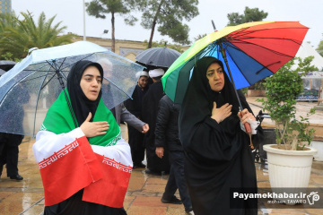 تشییع پیکر پنج شهید در شیراز