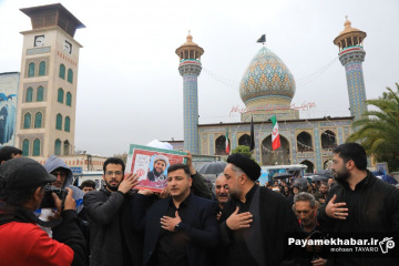 تشییع پیکر پنج شهید در شیراز