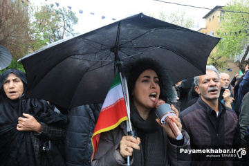 تشییع پیکر پنج شهید در شیراز