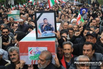 تشییع پیکر پنج شهید در شیراز