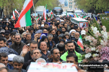 تشییع پیکر پنج شهید در شیراز