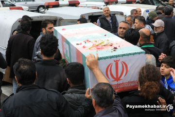تشییع پیکر پنج شهید در شیراز