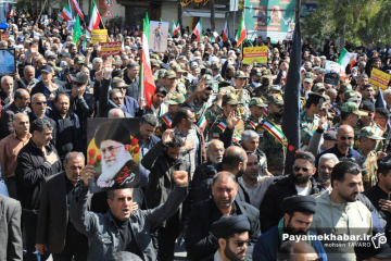 مراسم تشییع ۳۴ شهید اقتدار در شیراز