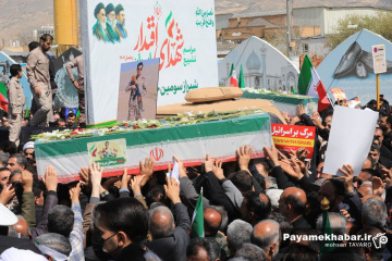 مراسم تشییع ۳۴ شهید اقتدار در شیراز