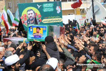 مراسم تشییع ۳۴ شهید اقتدار در شیراز