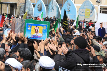 مراسم تشییع ۳۴ شهید اقتدار در شیراز