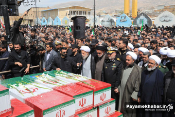 مراسم تشییع ۳۴ شهید اقتدار در شیراز
