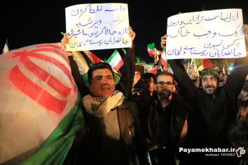 حضور مردم سپیدان در خیابان ها در بیعت با آرمان های انقلاب اسلامی