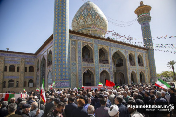 تشییع پیکر شهید جنگ رمضان در شیراز