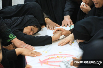تشییع پیکر شهید جنگ رمضان در شیراز